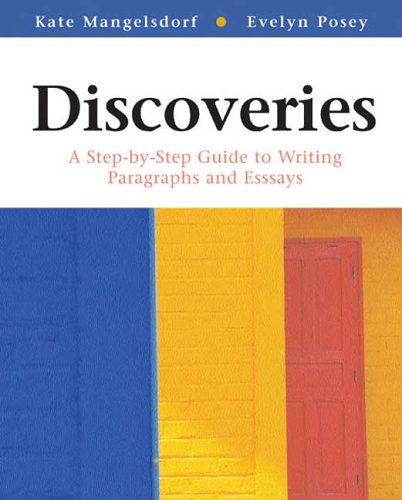 Imagen de archivo de Discoveries: A Step-by-step Guide To Writing Paragraphs And Essays. Instructor's ed. a la venta por Bingo Used Books