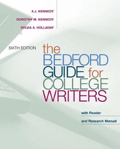 Beispielbild fr The Bedford Guide for College Writers with Reader and Research Manual zum Verkauf von ThriftBooks-Atlanta