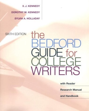 Beispielbild fr The Bedford Guide for College Writers zum Verkauf von Better World Books