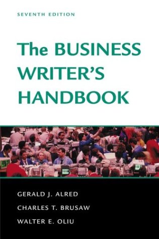 Stock image for The Business Writer's Handbook for sale by Wonder Book