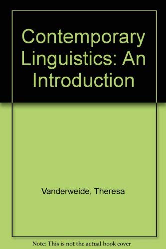 Stock image for Contemporary Linguistics: An Introduction (Study Guide) for sale by Hippo Books