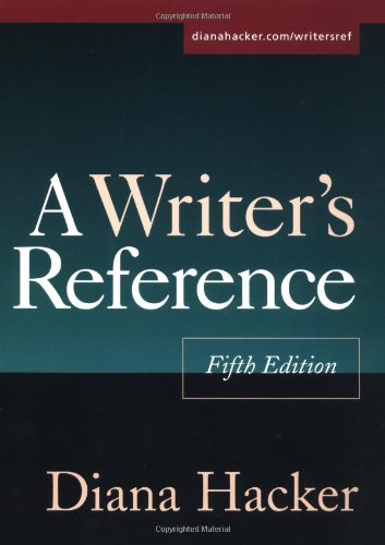 Beispielbild fr A Writer's Reference, Fifth Edition zum Verkauf von SecondSale