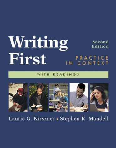 9780312398026: Writing First: Practice in Context