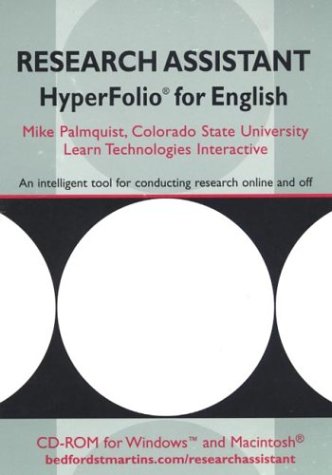 Imagen de archivo de Research Assistant Hyperfolio for English: An Intelligent Tool for Conducting Research Online and Off a la venta por SecondSale