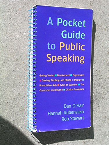 Beispielbild fr A Pocket Guide to Public Speaking zum Verkauf von ZBK Books