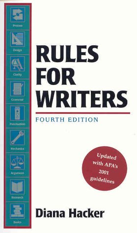 Beispielbild fr Rules for Writers zum Verkauf von SecondSale