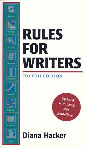 Stock image for Rules for Writers for sale by Better World Books