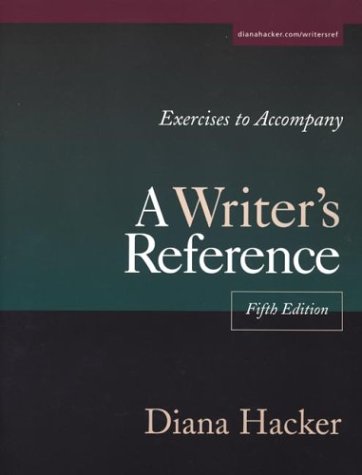 9780312402402: Exercises to Accompany A Writer's Reference: Large Trim Size