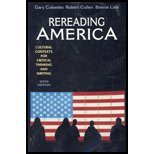 Stock image for Rereading America: Cultural Contexts for Critical Thinking and Writing for sale by Pella Books