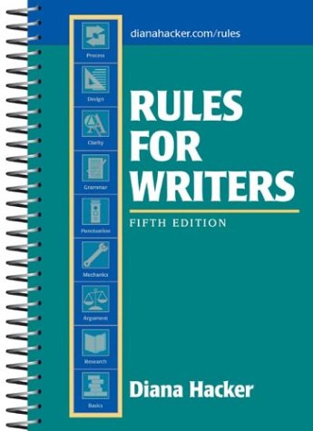 Beispielbild fr Rules for Writers, 5th Edition zum Verkauf von SecondSale