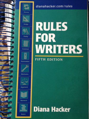 Imagen de archivo de Rules for Writers a la venta por Better World Books