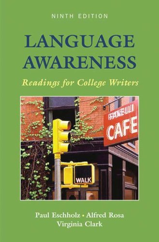 Beispielbild fr Language Awareness : Readings for College Writers zum Verkauf von Better World Books