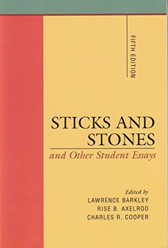 Imagen de archivo de Sticks and Stones: And Other Student Essays a la venta por Textbooks_Source