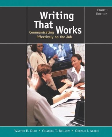 Beispielbild fr Writing That Works: Communicating Effectively on the Job zum Verkauf von Open Books