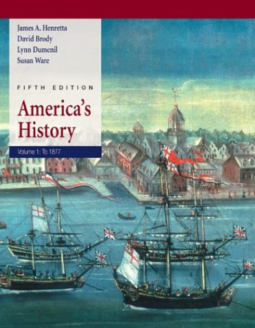 Beispielbild fr America's History: Volume I: to 1877 zum Verkauf von Books From California