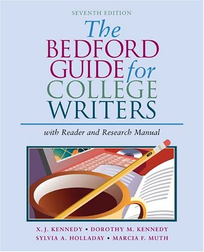 Beispielbild fr The Bedford Guide for College Writers with Reader and Research Manual zum Verkauf von Wonder Book