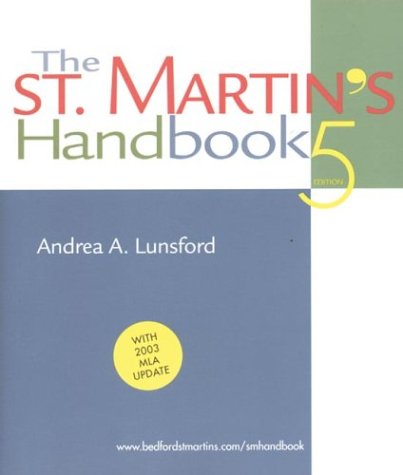 Beispielbild fr St. Martin's Handbook, The zum Verkauf von THE OLD LIBRARY SHOP