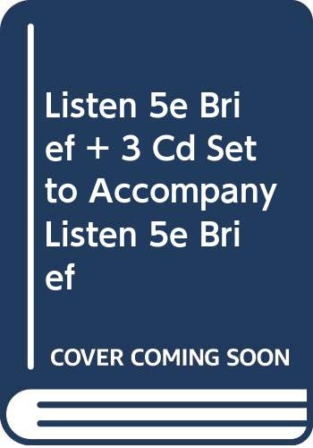Beispielbild fr Listen, Brief 5th Edition zum Verkauf von a2zbooks