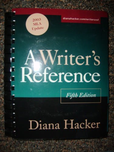 9780312413699: Writer's Reference 5e With 2003 Mla Update + Cd-rom Electronic Exercises for Writer's Reference 5e