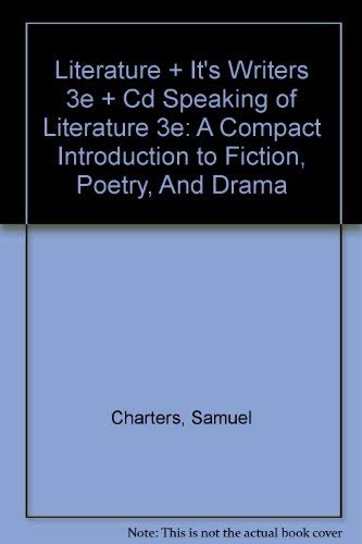 Literature and Its Writers 3e & Speaking of Literature 3e (9780312414788) by Charters, Ann; Charters, Samuel