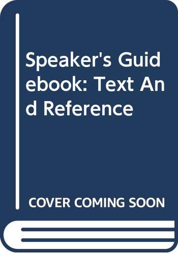 Imagen de archivo de Speaker's Guidebook, A: Text and Reference - Second Edition a la venta por THE OLD LIBRARY SHOP
