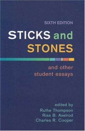 Stock image for Sticks and Stones and Other Student Essays for sale by Wonder Book