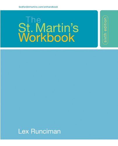 Stock image for The St. Martin's Workbook for sale by BookHolders