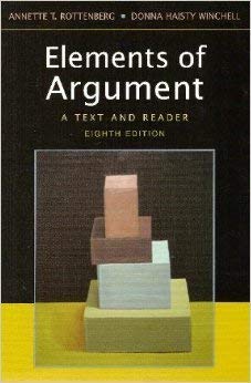 Stock image for Elements Of Arguments: A Text And Reader for sale by ThriftBooks-Atlanta