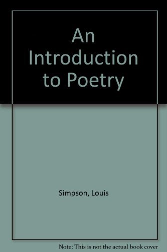 Stock image for An Introduction to Poetry for sale by Wonder Book