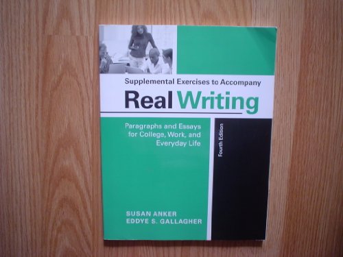 9780312431655: Supplemental Exercises for Real Writing
