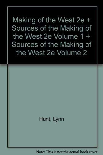 Imagen de archivo de Making of the West 2e & Sources of The Making of the West 2e V1 & V2 a la venta por Bookmans
