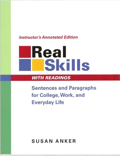 Stock image for Real Skills with Readings: Sentences and Paragraphs for College, Work, and Everyday Life for sale by BooksRun