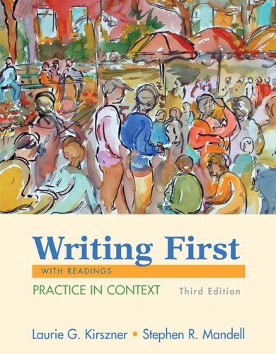 Beispielbild fr Writing First with Readings : Practice in Context zum Verkauf von Better World Books