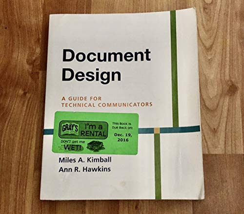 Stock image for Document Design: A Guide for Technical Communicators for sale by Seattle Goodwill