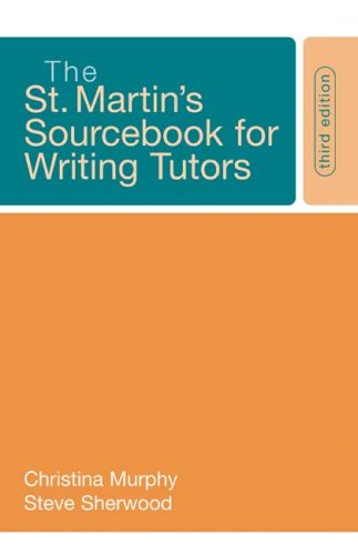 Stock image for The St. Martin's Sourcebook for Writing Tutors for sale by SecondSale