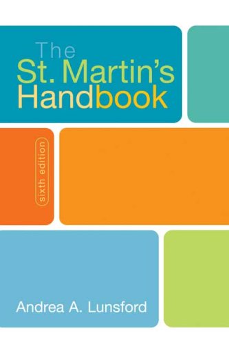 9780312443153: The St. Martin's Handbook