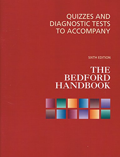 Beispielbild fr Quizzes and Diagnostic Tests to Accompany the Bedford Handbook zum Verkauf von ThriftBooks-Atlanta