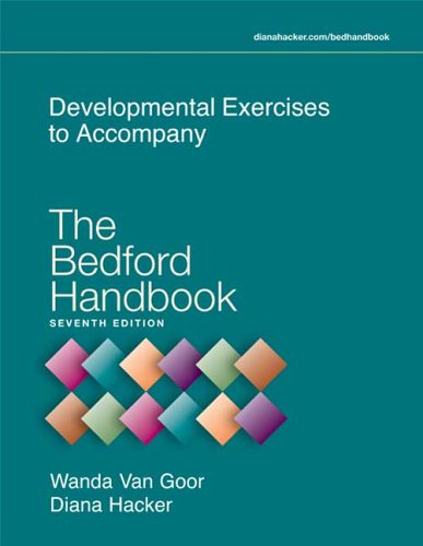 Beispielbild fr Developmental Exercises to Accompany The Bedford Handbook zum Verkauf von SecondSale