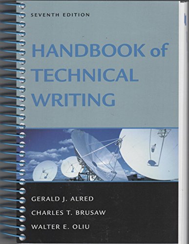 Handbook of Technical Writing 7e and Document Based Cases (9780312444716) by Alred, Gerald J.