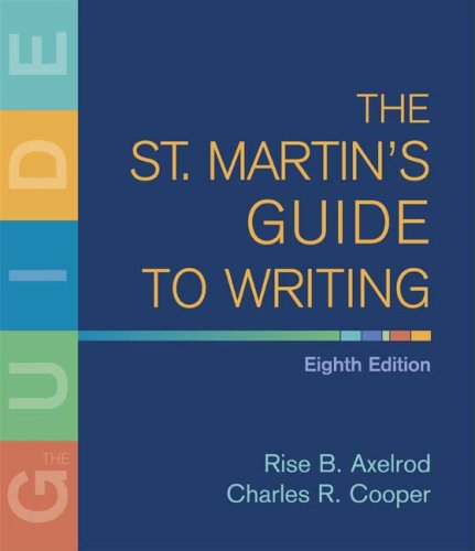 9780312446246: The St. Martin's Guide to Writing