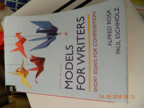 Stock image for Models for Writers: Short Essays for Composition for sale by Jenson Books Inc