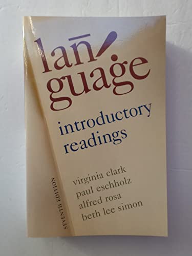 Language: Introductory Readings - Rosa, Alfred