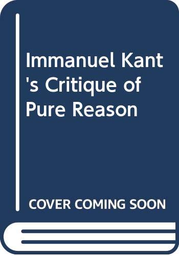 Immanuel Kant's Critique of Pure Reason (9780312450458) by Kant, Immanuel (trans, Norman Kemp Smith)