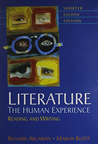 9780312451622: Literature Human Experience 8e Shorter & LiterActive & Everyday Writer 3e & CDR Exercises Everyay Writer 3e & Frankenstein 2e