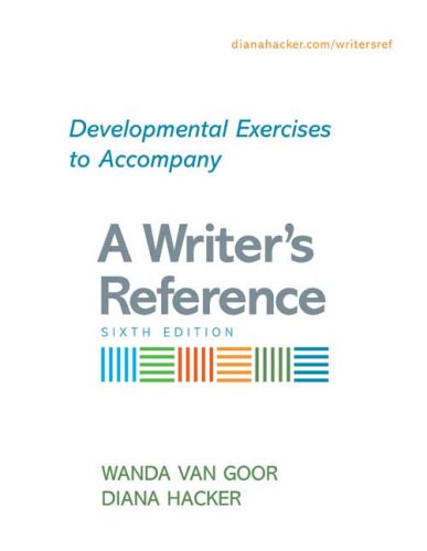 9780312452315: Developmental Exercises to Accompany A Writer's Reference