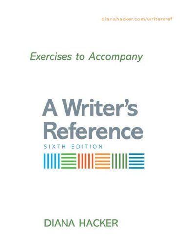 9780312452346: Exercises to Accompany A Writer's Reference Compact Format