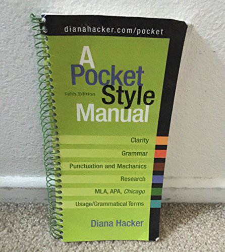 Immagine dell'editore per A Pocket Style Manual venduto da ThriftBooks-Dallas