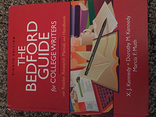 Imagen de archivo de The Bedford Guide for College Writers with Reader, Research Manual, and Handbook a la venta por Better World Books: West