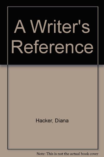 9780312465308: A Writer's Reference