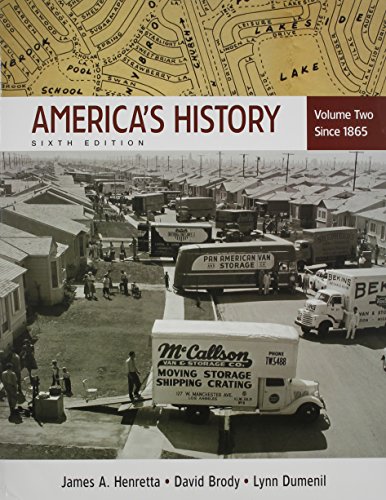 Imagen de archivo de America's History, Volume Two: Since 1865 [With Paperback Book] a la venta por ThriftBooks-Atlanta